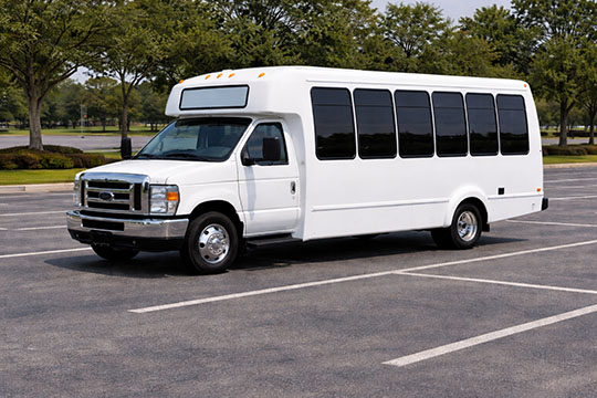 20-passenger minibus available for charter in Richardson, TX