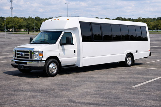 25-passenger minibus available for charter in Richardson, TX